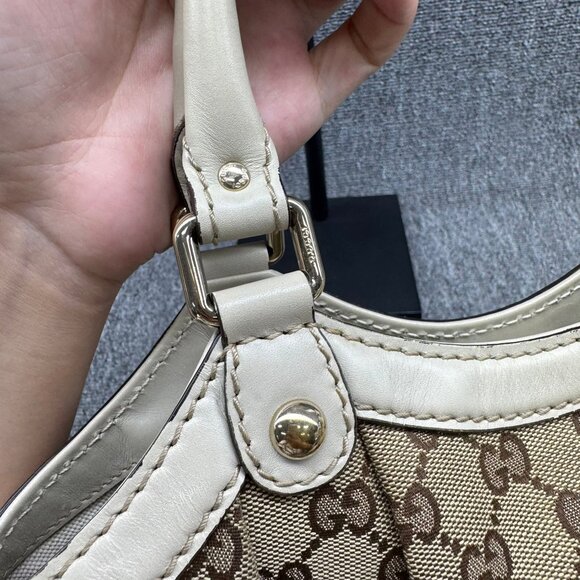 Gucci Sukey Canvas Leather Shoulder Bag 475-080725 - Picture 3 of 15